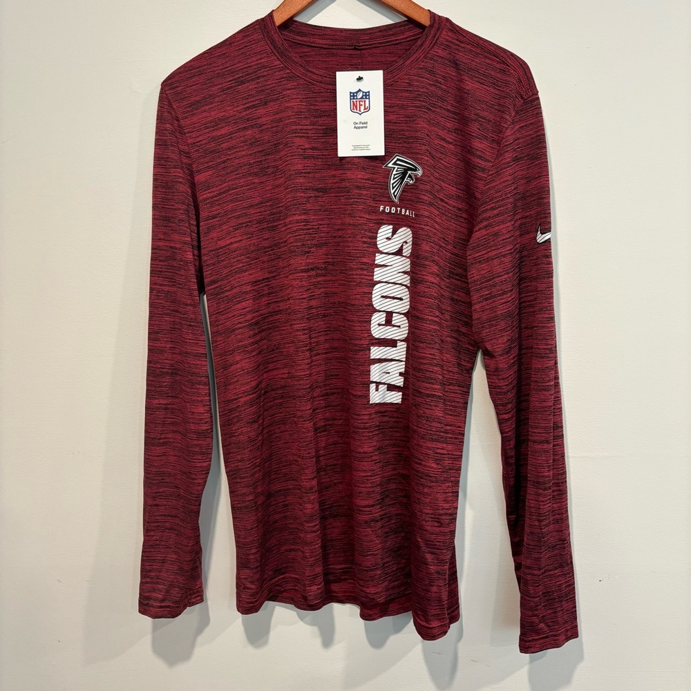 Atlanta Falcons Red Nike Dri-fit Long Sleeve Shirt